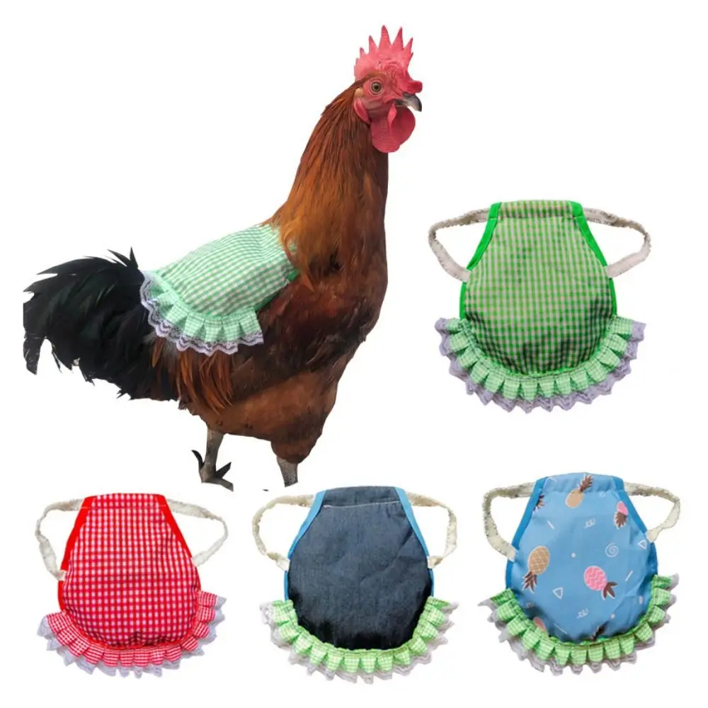 Cloth Chicken Saddle Apron Soft Adjustable Hen Back Jacket Chicken Harness Vest Poultry Apron Protecting Feathers