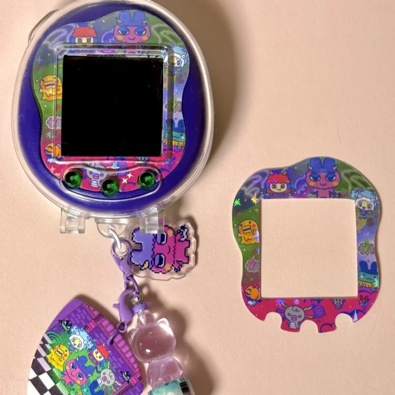 En stock Pegatinas oficiales de placa frontal Tamagotchi Uni: lindas, extraíbles y sin residuos, fáciles de aplicar y despegar, de moda