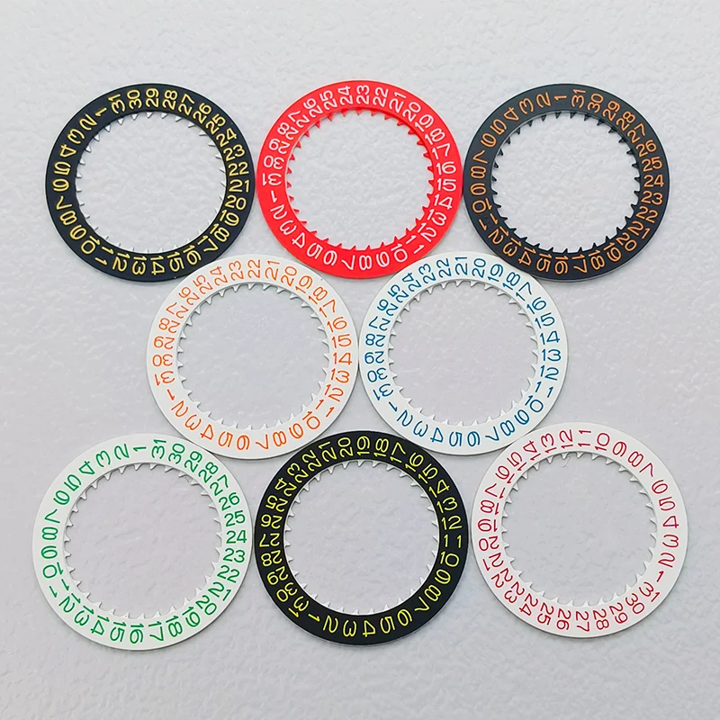 NH35 NH36 Movement Date Dial Fits NH35 NH36 NH34 4R35 4R36 Automatic Movement Watch Crown at 3.0H Movt Day Date Dial Wheel