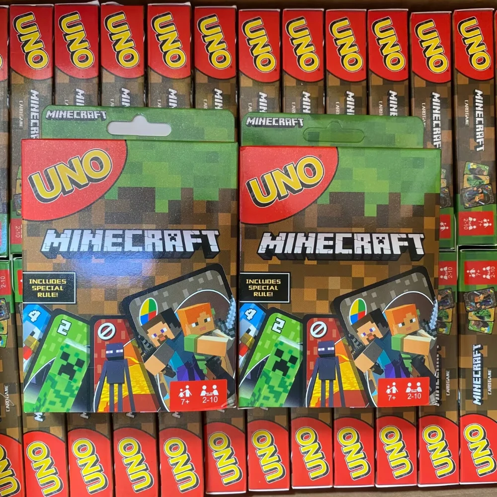 UNO Joint Minecraft Solitaire Multiplayer Entertainment Card Game Super Fun Parent-Child Interaction Puzzle Poker