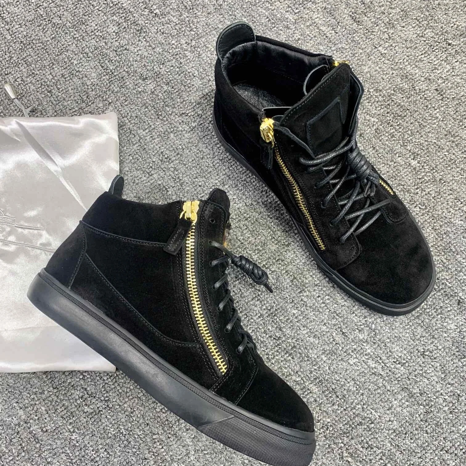 

Top Quality Casual Sneakers for Men Brand Designer Women High-top Tennis shoes 35-48 Luxury Genuine Leather GZ Sports shoes 0283