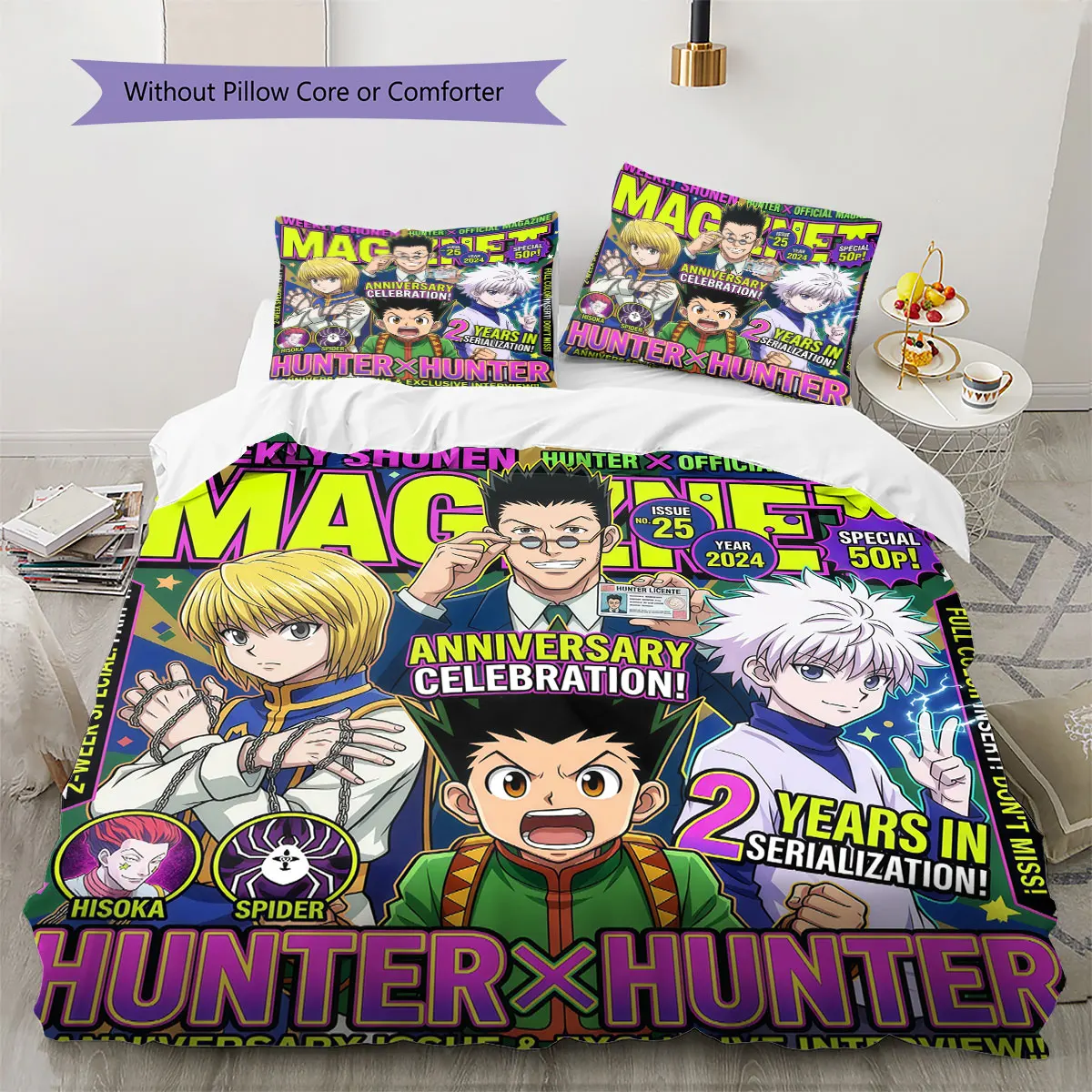 Hunter x Hunter Comfor Duvet Cover Children's Bedding Set,Extra Large Size Holiday Gift Various Sizes Available -HE85