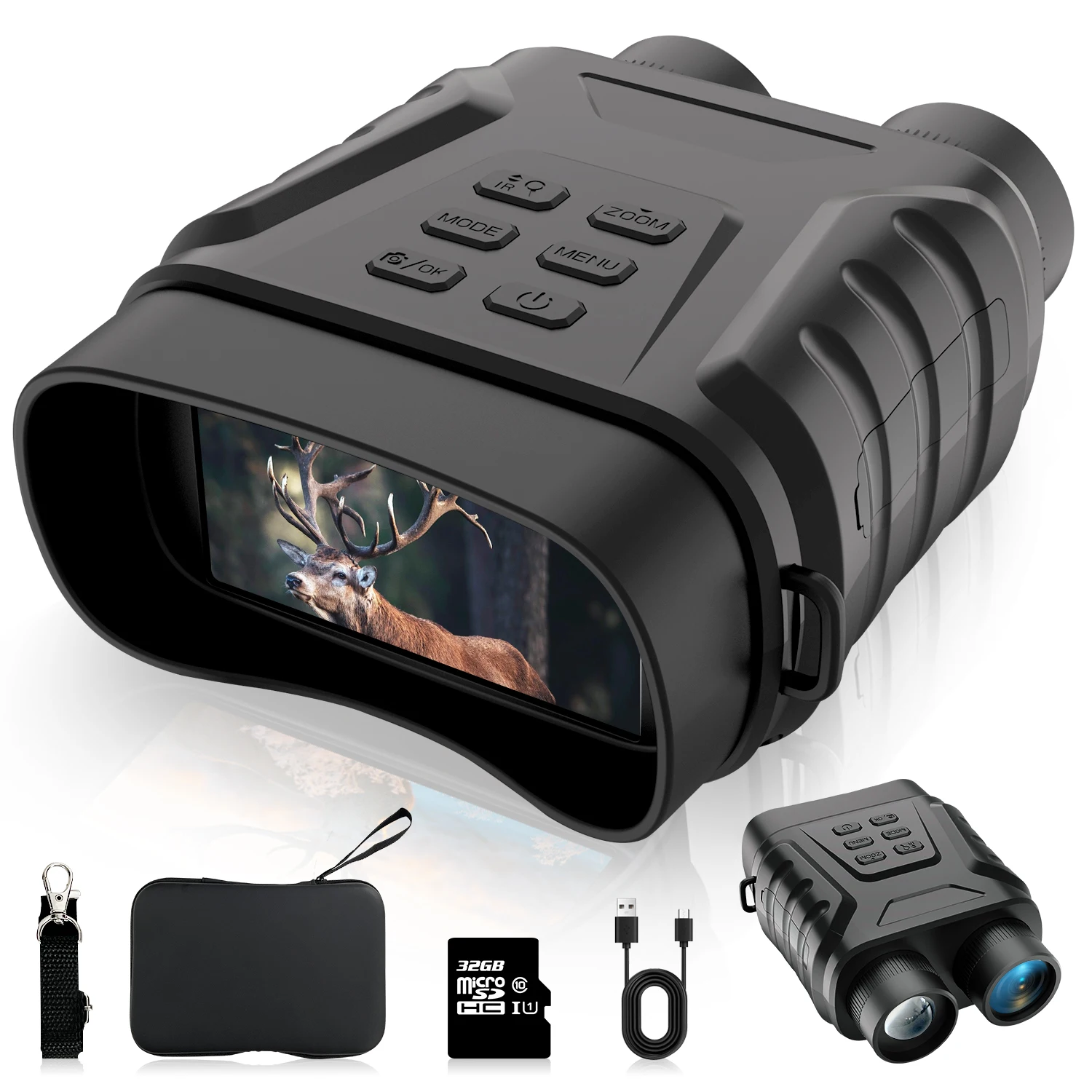 New Night Vision Binocular Goggles 8X Zoom Digital HD1080P 4K Infrared Night Vision Device Outdoor Hunting Camping Telescope