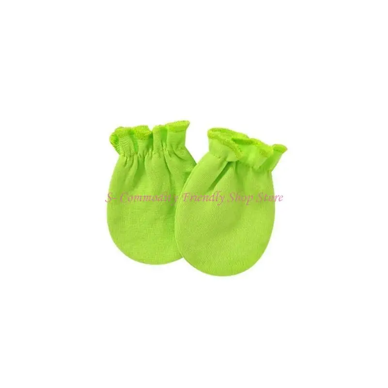 85ae 1 زوج طفل مضاد لخدش القفازات الناعمة القفاز الوليد #4