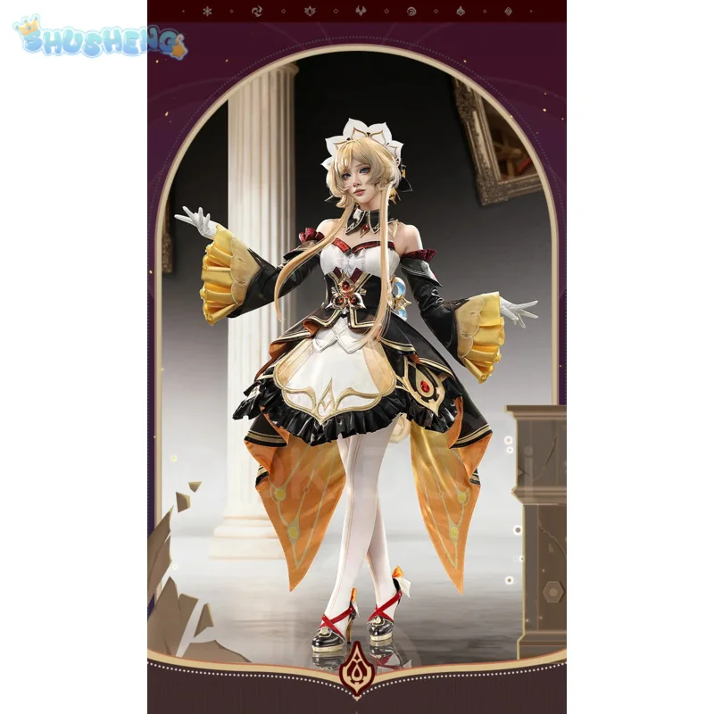 

Sandrone Косплей Костюм Игра Genshin Impact Женское Платье Sandrone Марионетка Горничная Лолита Униформа Хэллоуин Карнавал Полный Комплект