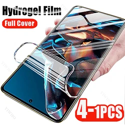 4-1pcs for Xiaomi Poco M5s M5 M4 M3 X5 X4 X3 Pro GT NFC 5G Screen Protector HD Hydrogel Film for Xiaomi Poko X5Pro C 40 50 51 55