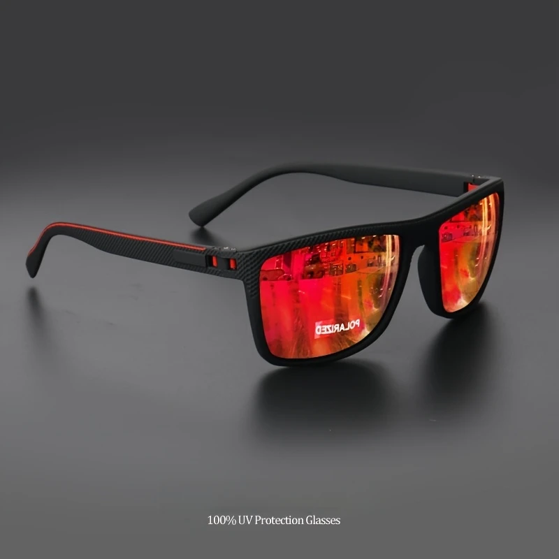 1/3PCS Square Frame Sports Sunglasses High-Quality Spring Hinges Coated Lenses Sun Glasses Vacation Driving Fishing Goggles image 6