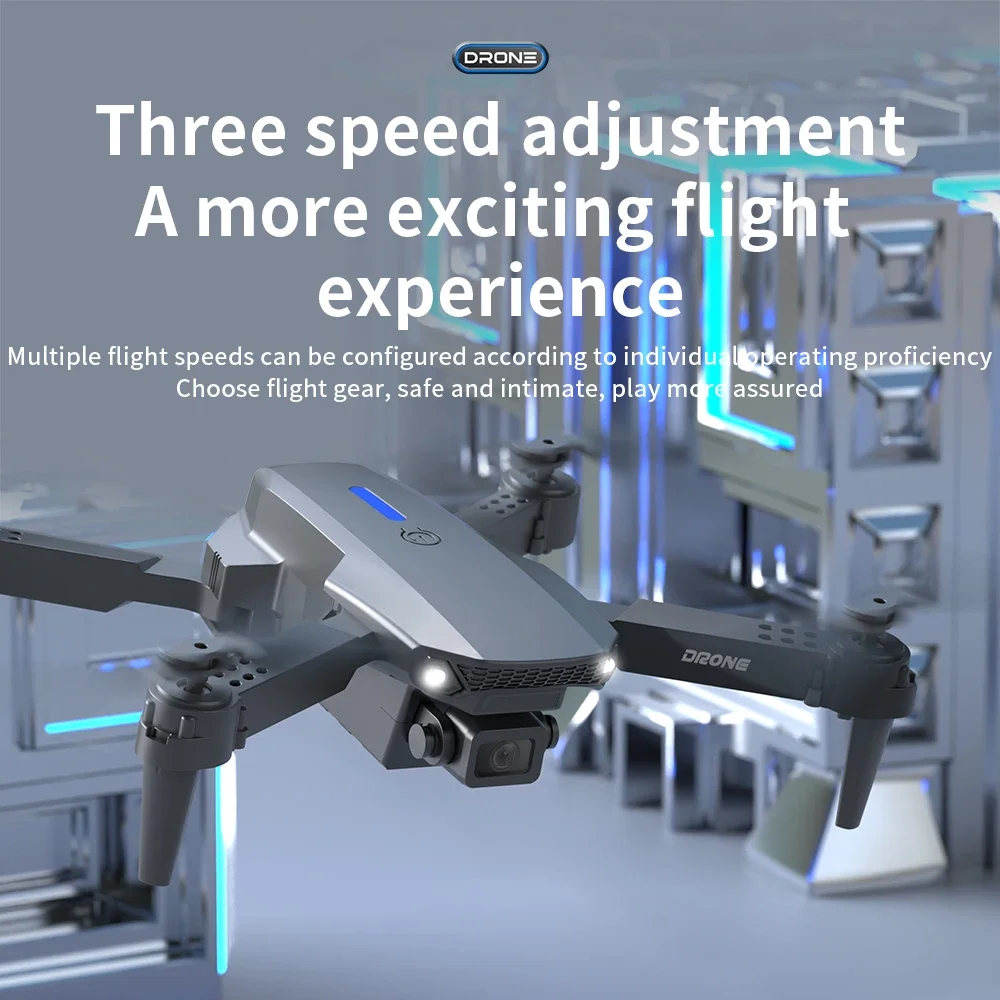 طائرة بدون طيار E88 احترافية ذات زاوية واسعة RC مع طائرة هليكوبتر قابلة للطي بكاميرا HD 4K