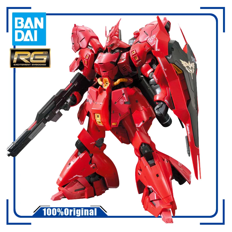 

BANDAI RG 29 1/144 MSN-04 SAZABI Neo Zeon Char Aznable's Use Mobile Suit for Newtype Assembly Model Kit Action Toy Figures Gifts