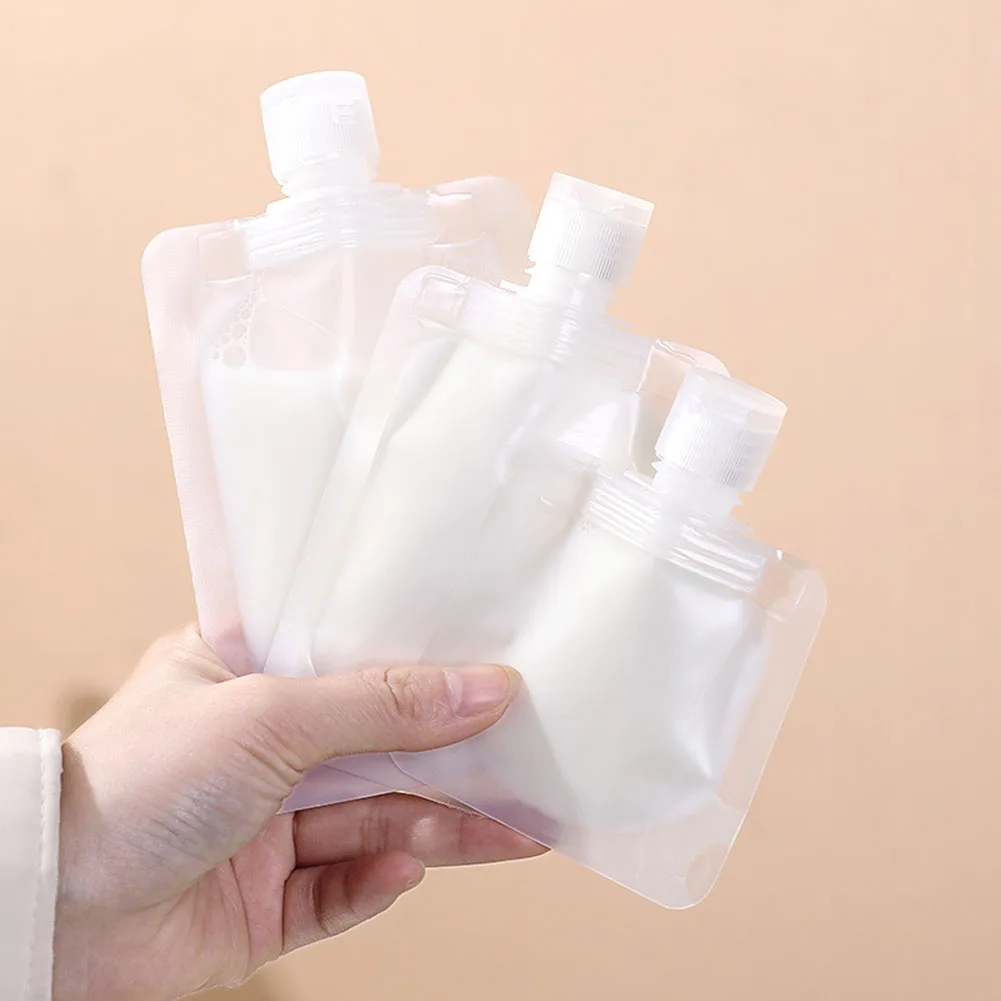 Lotion Packaging Bags Liquid Dispenser Split Bag Packing Bag Plastic Portable Reusable Travel 30/50/100ml 5pcs