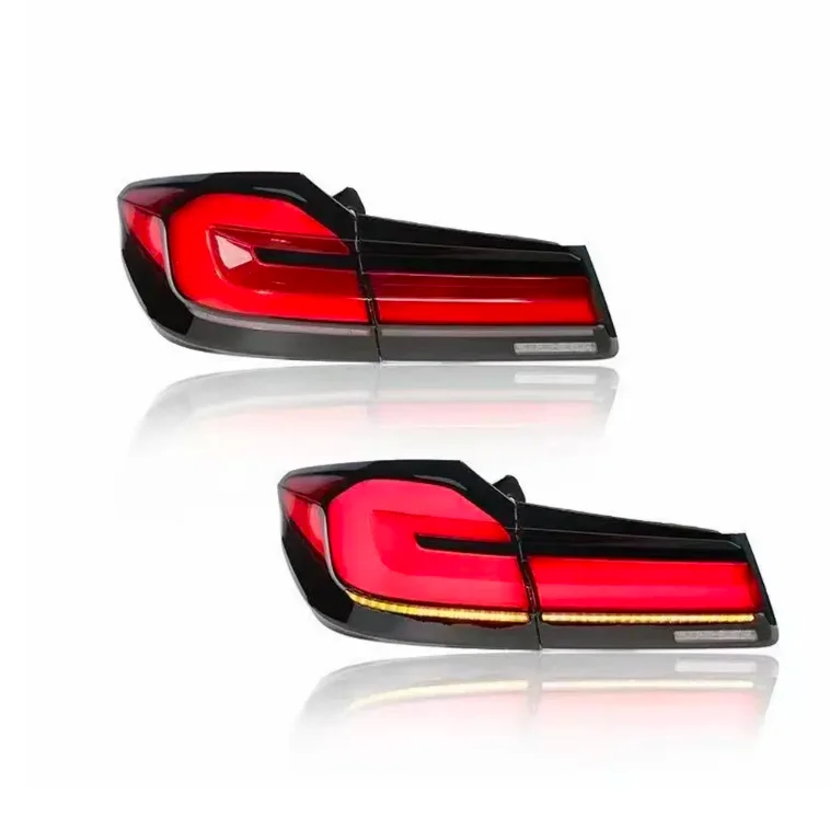

For 5 Series G30 G38 F90 LCI New Style LCI Tail Lights Red Dynamic Brake Taillights Fog Signal Lamps for M5 Car Accessories