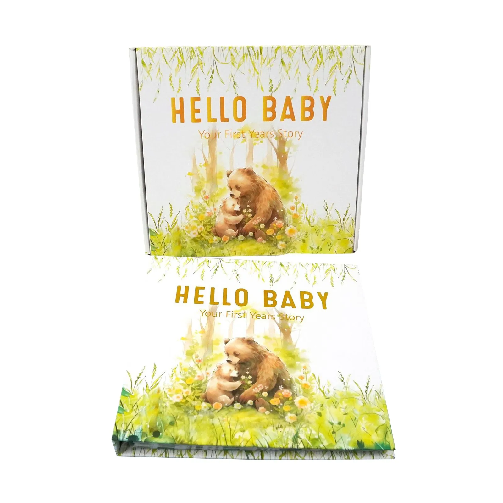 Baby Memory Book Hello Baby Keepsake Pregnancy Diary Cute Kid Record Growth First Year Milestone Journal Scrapbook Diy Album