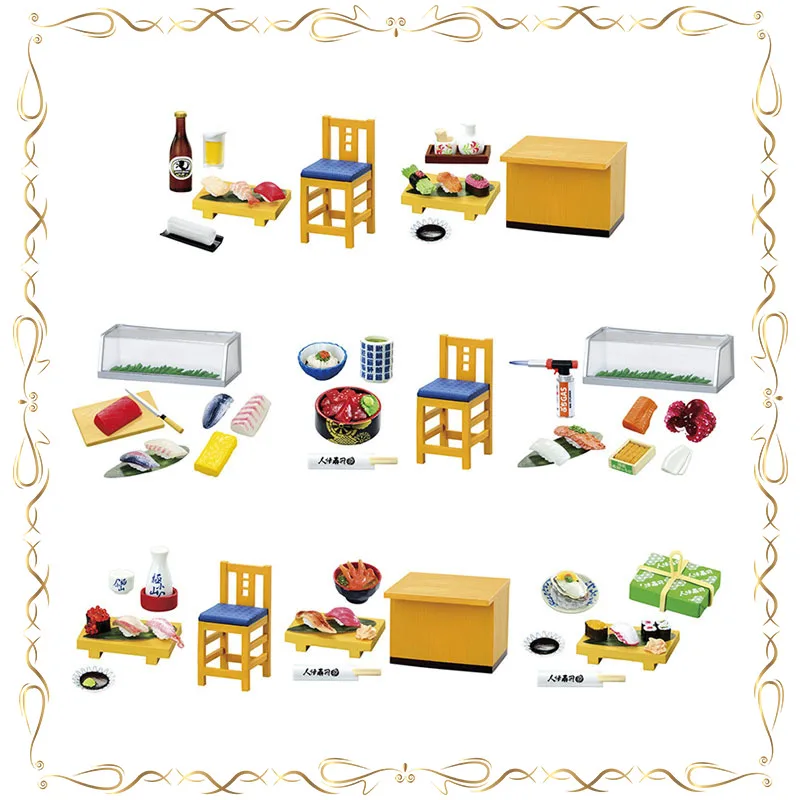 

Genuine Humanistic Sushi Japanese Cuisine Miniature Scene Ornament Action Figure Collection Model Toy