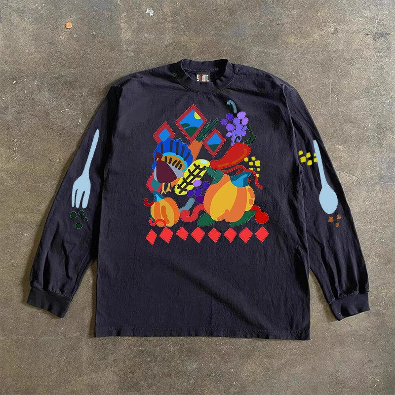 

Плотная хлопковая футболка с длинным рукавом 300 г, унисекс, парный стиль, универсальный хлопковый свитшот с круглым вырезом, уличная одежда