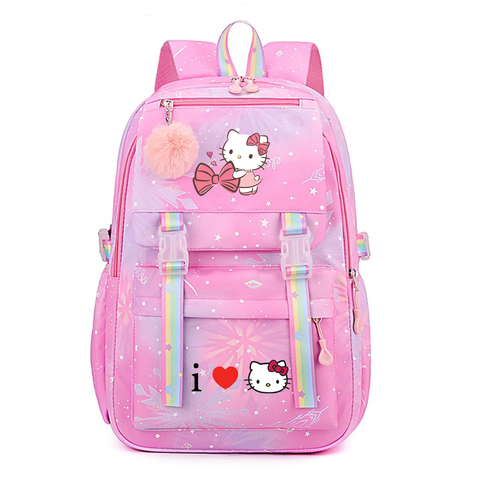 

Hello Kitty Women's Backpack Boys Girls Bookbag Bag Student Teenager Children Knapsack Schoolbag Rucksack Mochila