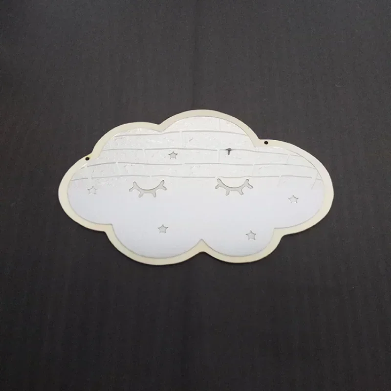 Acrylic Decorative Mirror, Children Ice Cream Stars Cat, Home Wall Decoration Artwork, Wooden Crown Cloud, Nordic Tools