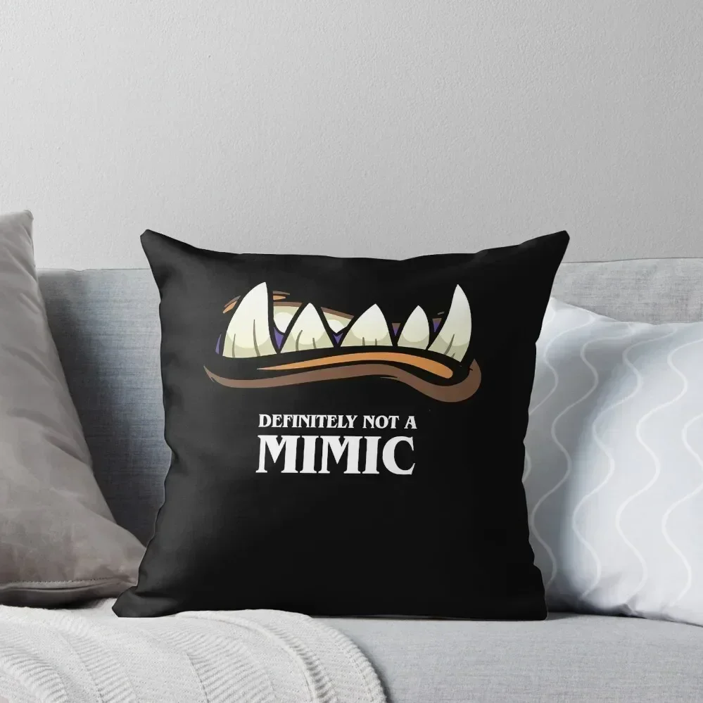 Definitely Not A Mimic Throw Pillow Decorative Cushion Pillow Cases Decorative pillow