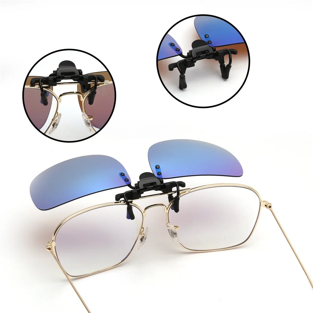 BEGREAT Frauen Männer Übergroße Polarisierte Clip-auf Sonnenbrille Rahmenlose Filter UV400 Schutz Polygon Brillen Clip Objektiv Sonnenbrille