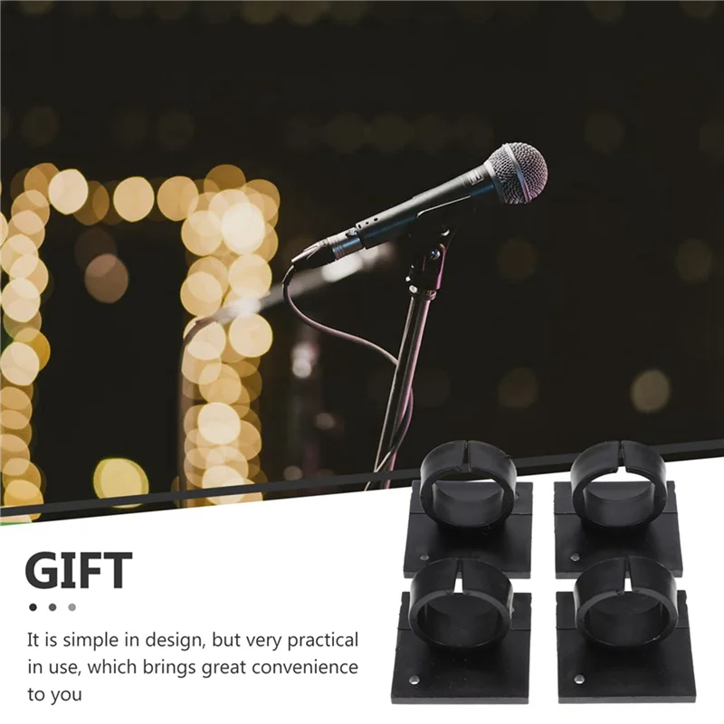 A99I-8Pcs مكتب ميكروفون هوك حامل ميكروفون ميكروفون قوس كليب هيئة التصنيع العسكري الجرف العالمي حامل قصاصة الميكروفون