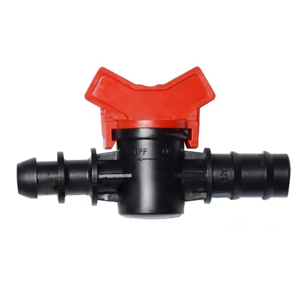 Ball Type For drip Hose Connector Valve Compatible with 16mm 20mm 25mm Tubing in Home Garden and Community Farm Projects