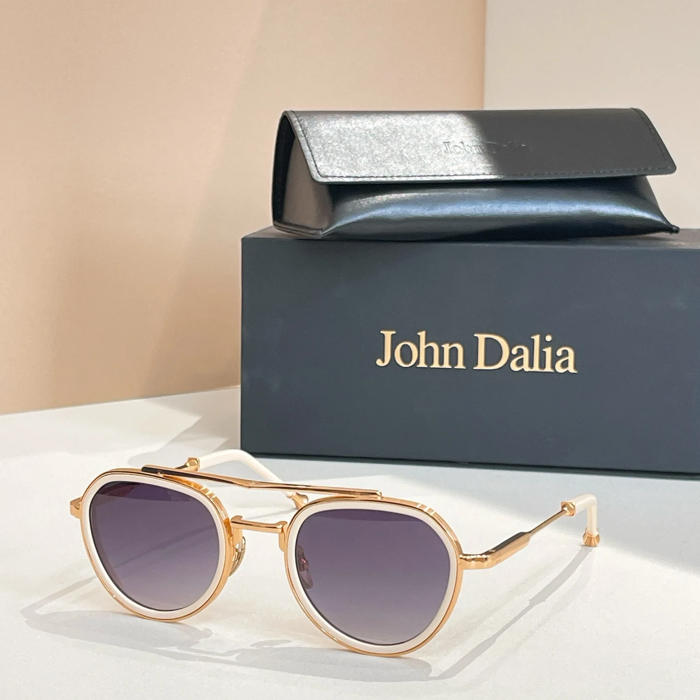 

Original For JOHN DALIA JD DANIEL UV400 Gradient Oval Men Sunglasses Classic Leisure Driving Anti-Glare Women Couple Eyewear