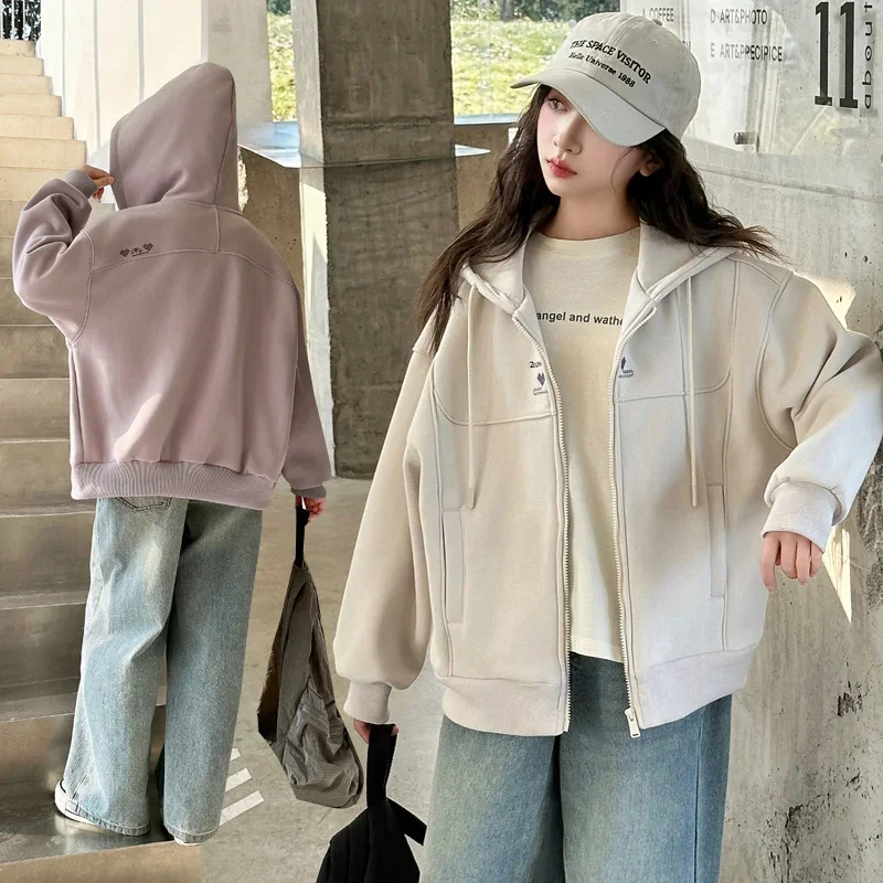 

2025 Spring and Autumn Girls' Children's Clothing High Quality Personality Baseball Clothing Hip Hop