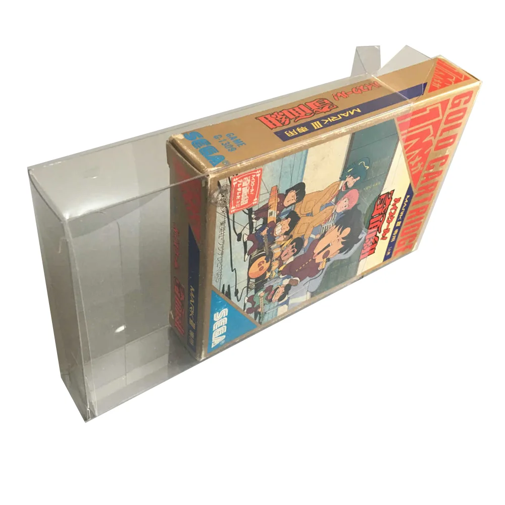 Collection Display Box For SMS/SEGA Master System Game Storage Transparent Boxes TEP Shell Clear Collect Case