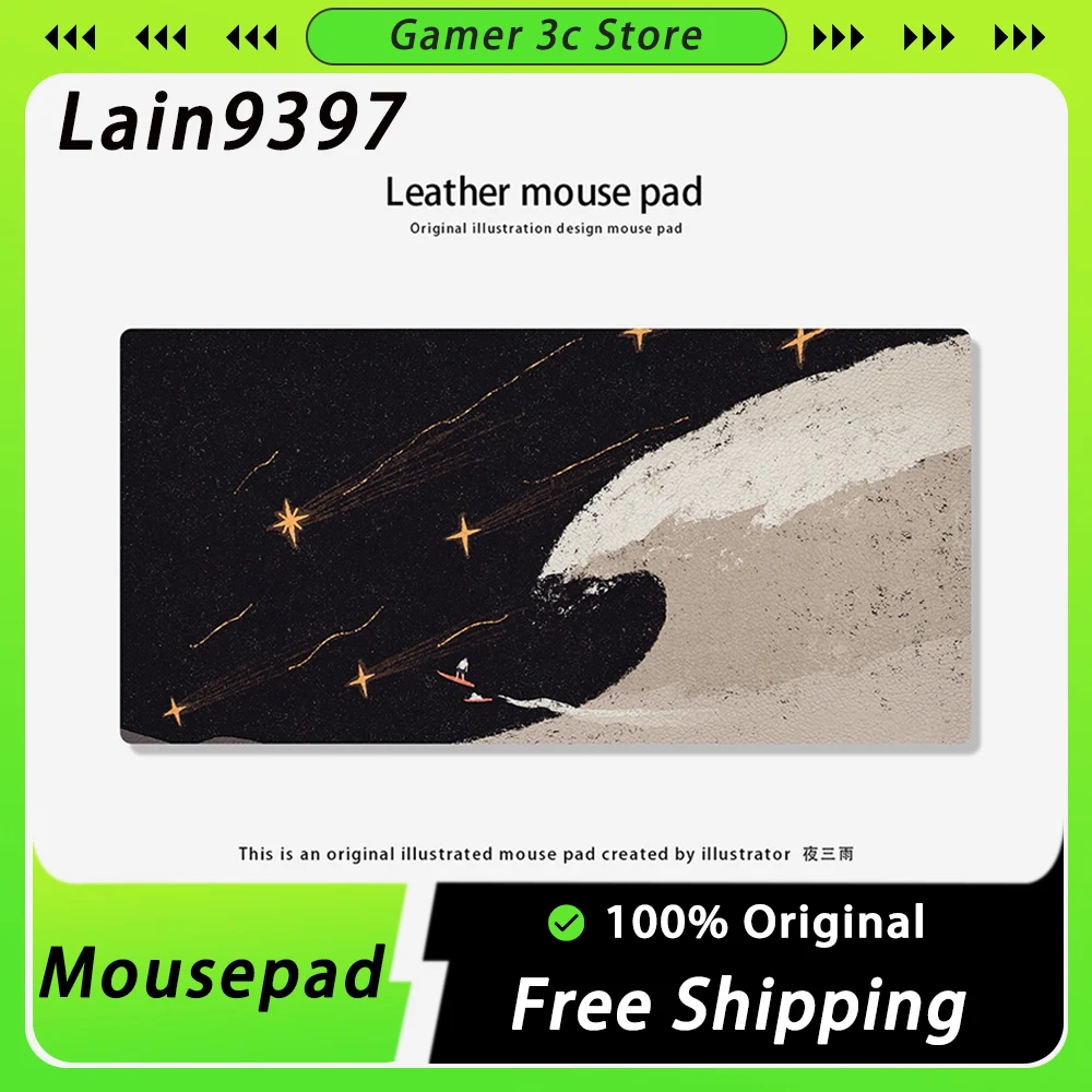 

Train9397 leather Mousepad 400x800mm300x600 Waterproof Non-slip originate Anime Gaming Mousepad Cute PC Gamer Accessories Gift