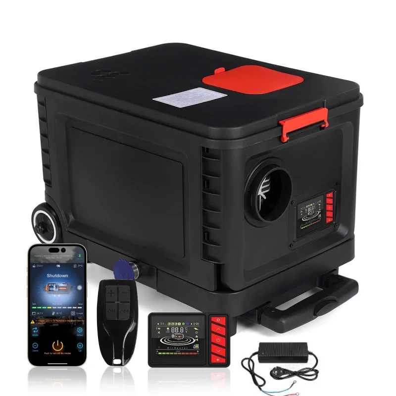 CE Certified 5KW Movable Diesel Parking Heater with LCD Monitor Remote Control for Vehicle Heating