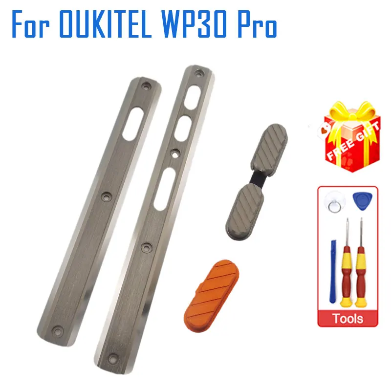 Original OUKITEL WP30 Pro Rear Cover Left Right Decorative Accessories Volume Control Custom Button For OUKITEL WP30 Pro Phone