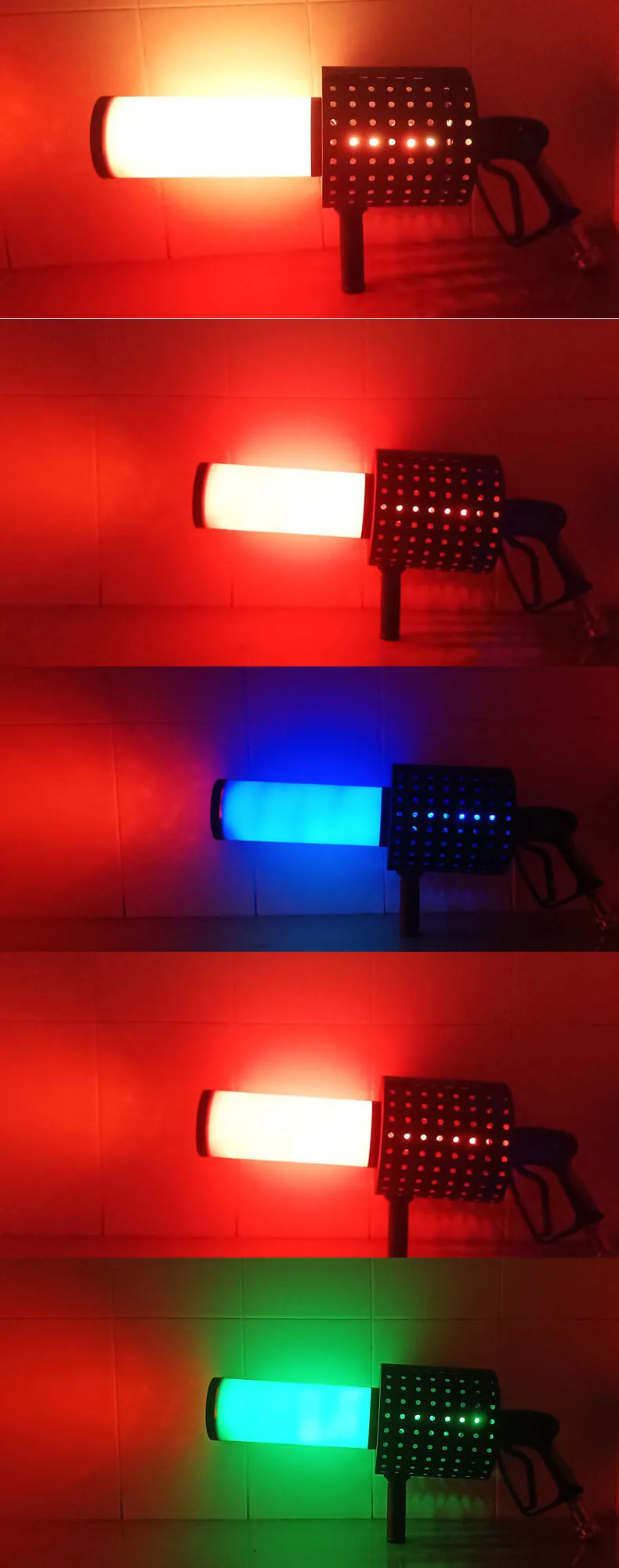 CO2 Kleur Papier Luchtkolom Pistool LED Bar Nachtclub DJ Handheld Rookmachine Kolom Sfeer Pistool Prop CO2 Papier Spuitmachine