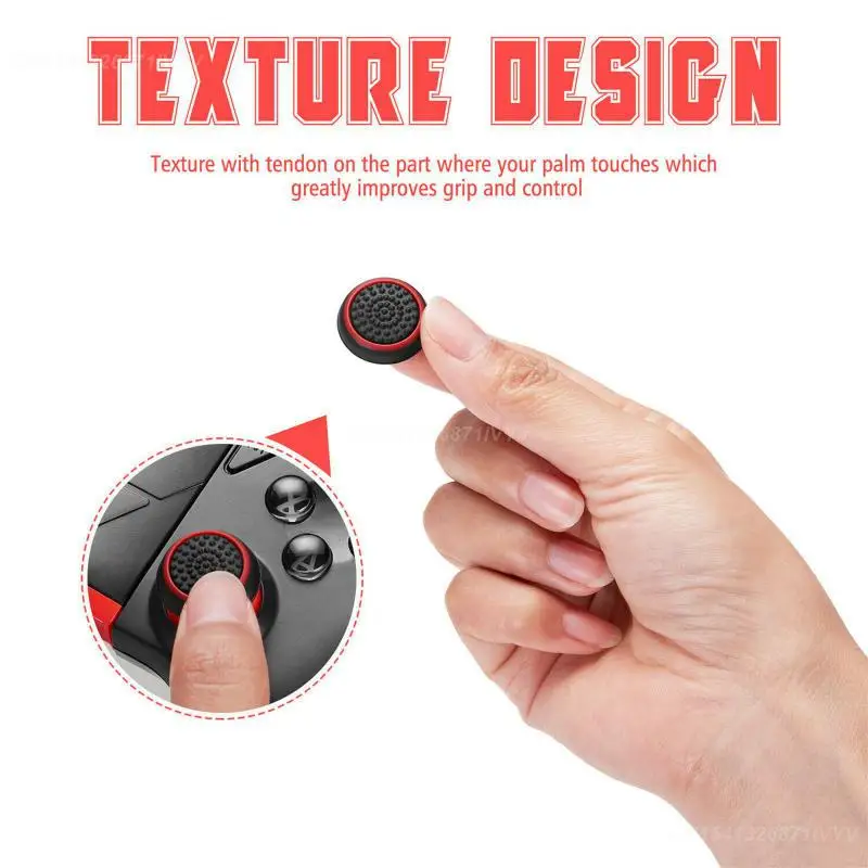 1/2/3PCS Joystick Thumbstick Waterproof Cover Game Accessory Thumb Stick Grip Caps Cases Washable Padded Controller