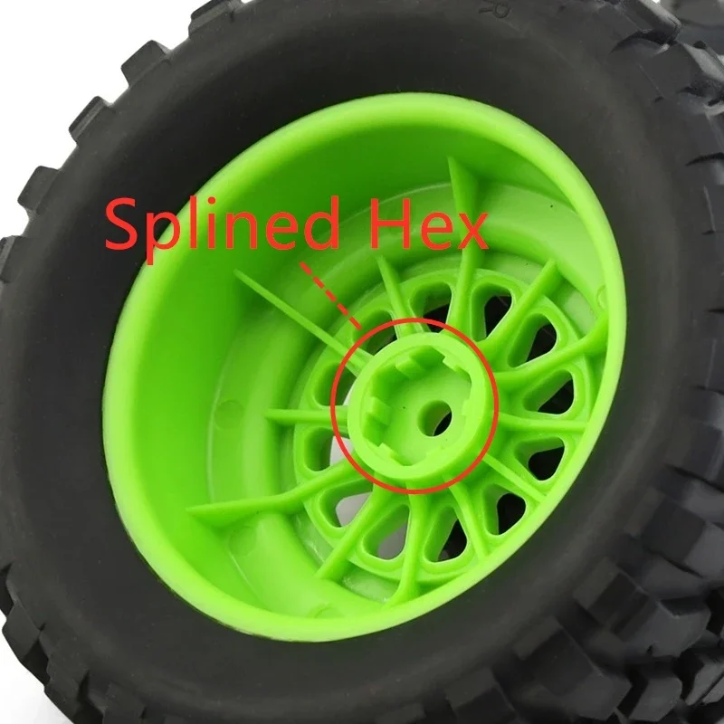 4szt. 135mm 1/7 Desert Short Course Truck Tire 17mm Wheel Hex do ARRMA Mojave TRAXXAS UDR Yikong DF7 FS Off-road Buggy RC Car