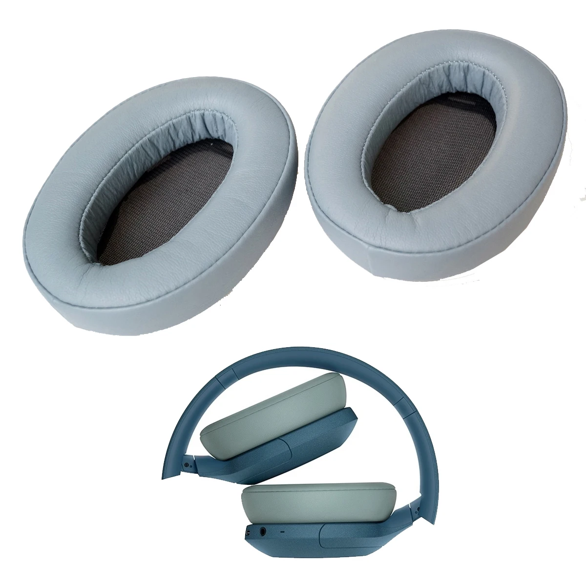 إصلاح وسادات الأذن البديلة المتوافقة مع سماعة الرأس بلوتوث المانعة للضوضاء Sony WH-H910N WHH910N (وسائد)