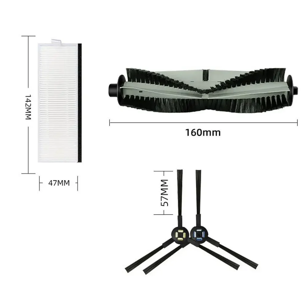 Suitable T20sA7/For/X785/X750/X800 Robot Vacuum Cleaner Filter Side Brush Roller These Replacement Parts Are Specifically