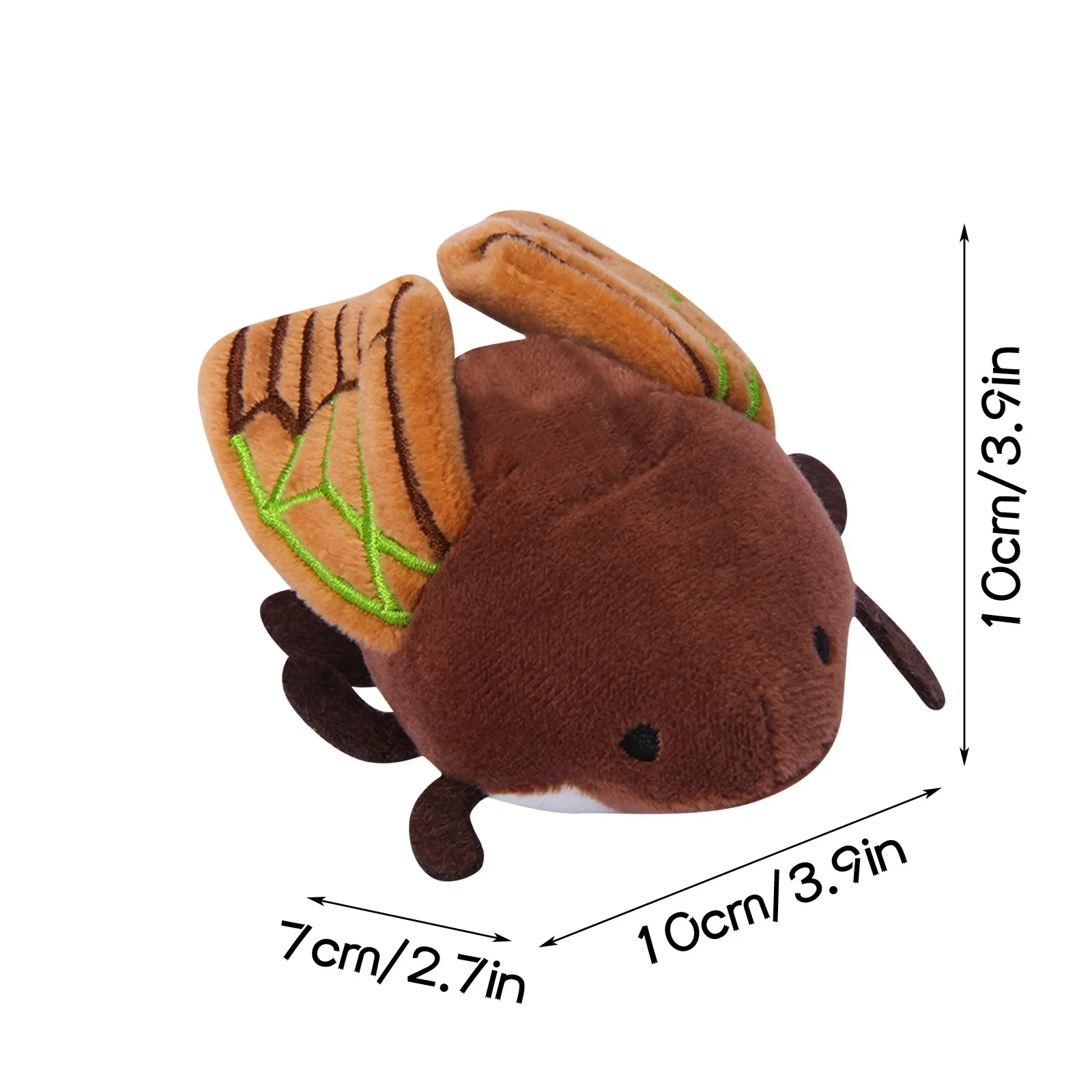 Creative Insect Series Plush Toy Keychain Cute Small animals Keyring Ornament Key Chain Car Pendant Accessories Kids Gifts