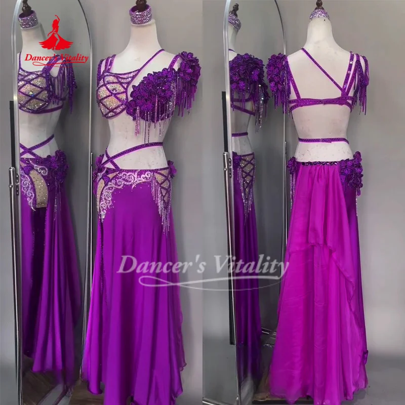 

BellyDance Costume Dancer Customized High-end Luxury Sexy Competition Performance Clothing Oriental Dance Set Dance's Vitality