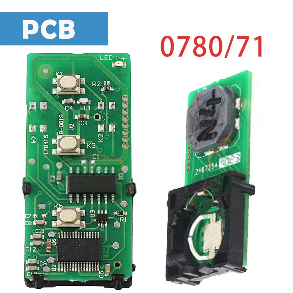 

Auto Remote Circuit Board ASK 433MHz 3 Buttons ID71 Chip Smart Car PCB Panels For Subaru