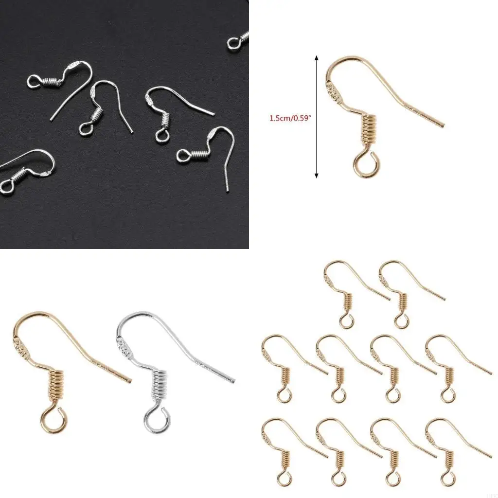 195C 10Pieces French Earring Hooks Wire DIY Supplies for Women Girl Crafts Tool