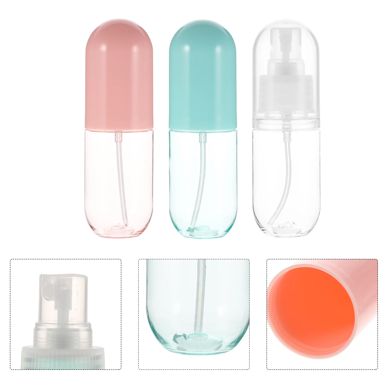 

6 Pcs Spray Capsule Bottle Makeup Sprayer Perfume Travel Cosmetics Essential Oil Atomizer