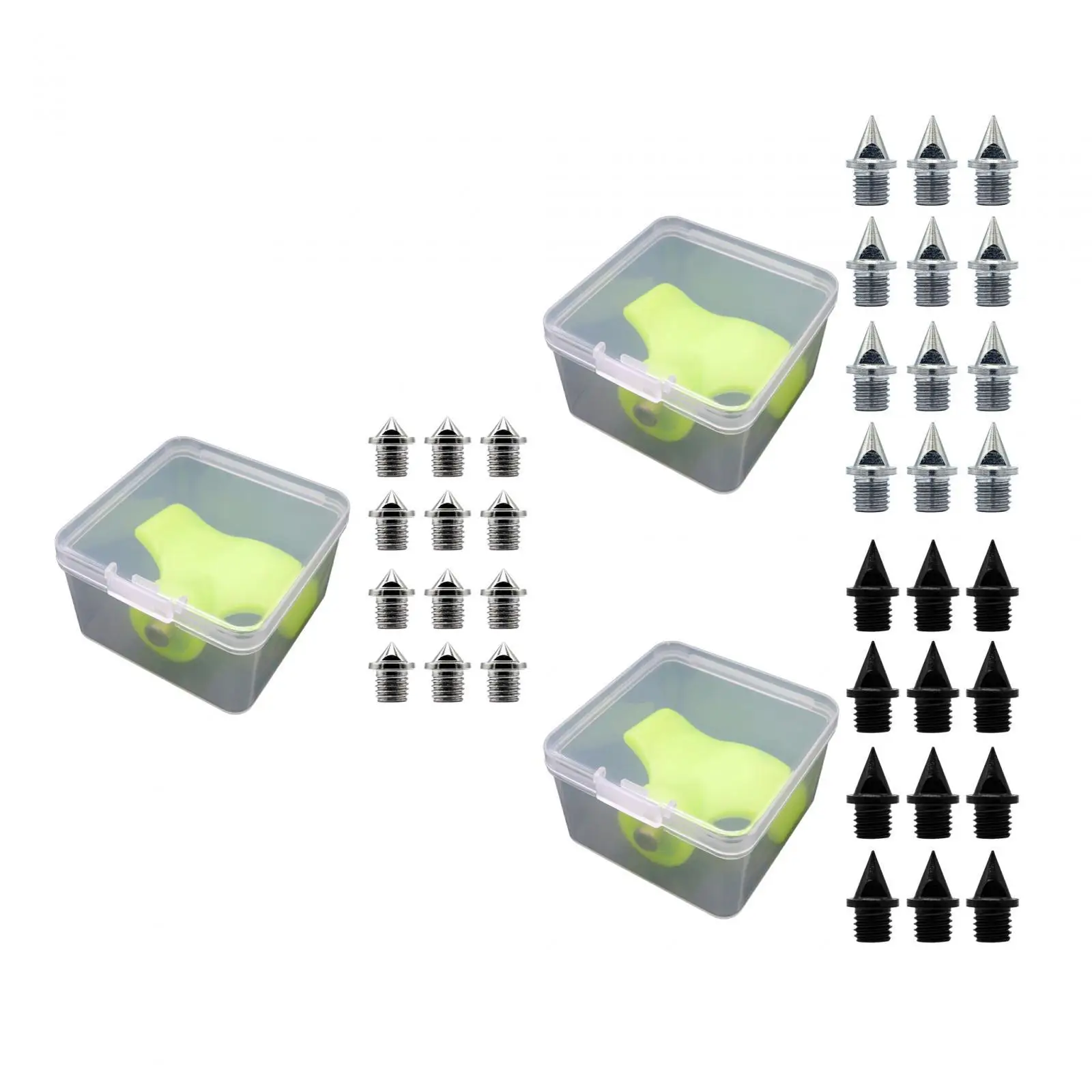 Alloy Steel Track Spikes Replacement 12 Pack with Spike Wrench for Sprinting Running Hiking