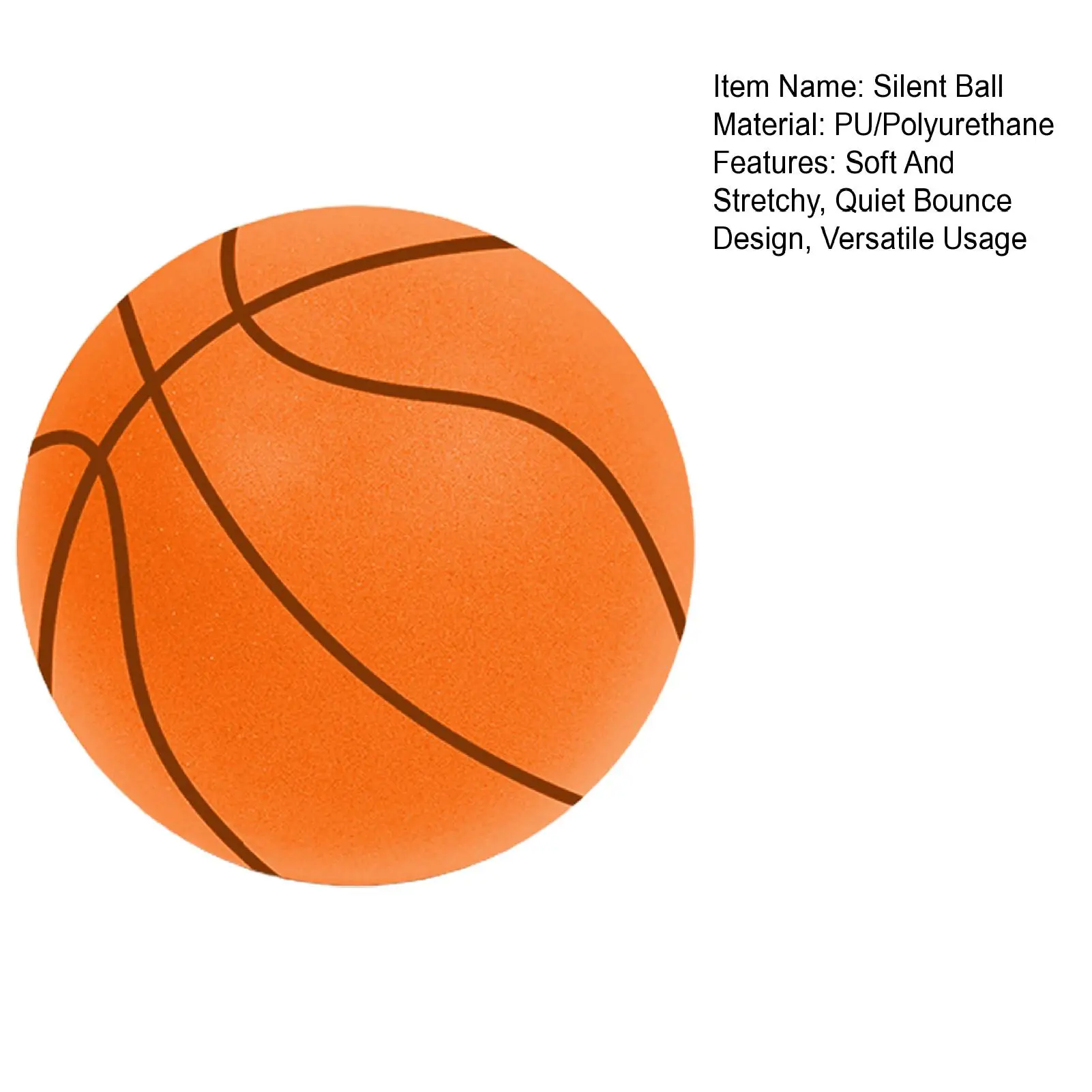 18/24 سنتيمتر الصلبة كرة السلة الصامتة طفل داخلي إسفنجة صامتة مرنة الكرة الجلدية الصغيرة خفيفة الوزن لعبة رياضية للأطفال