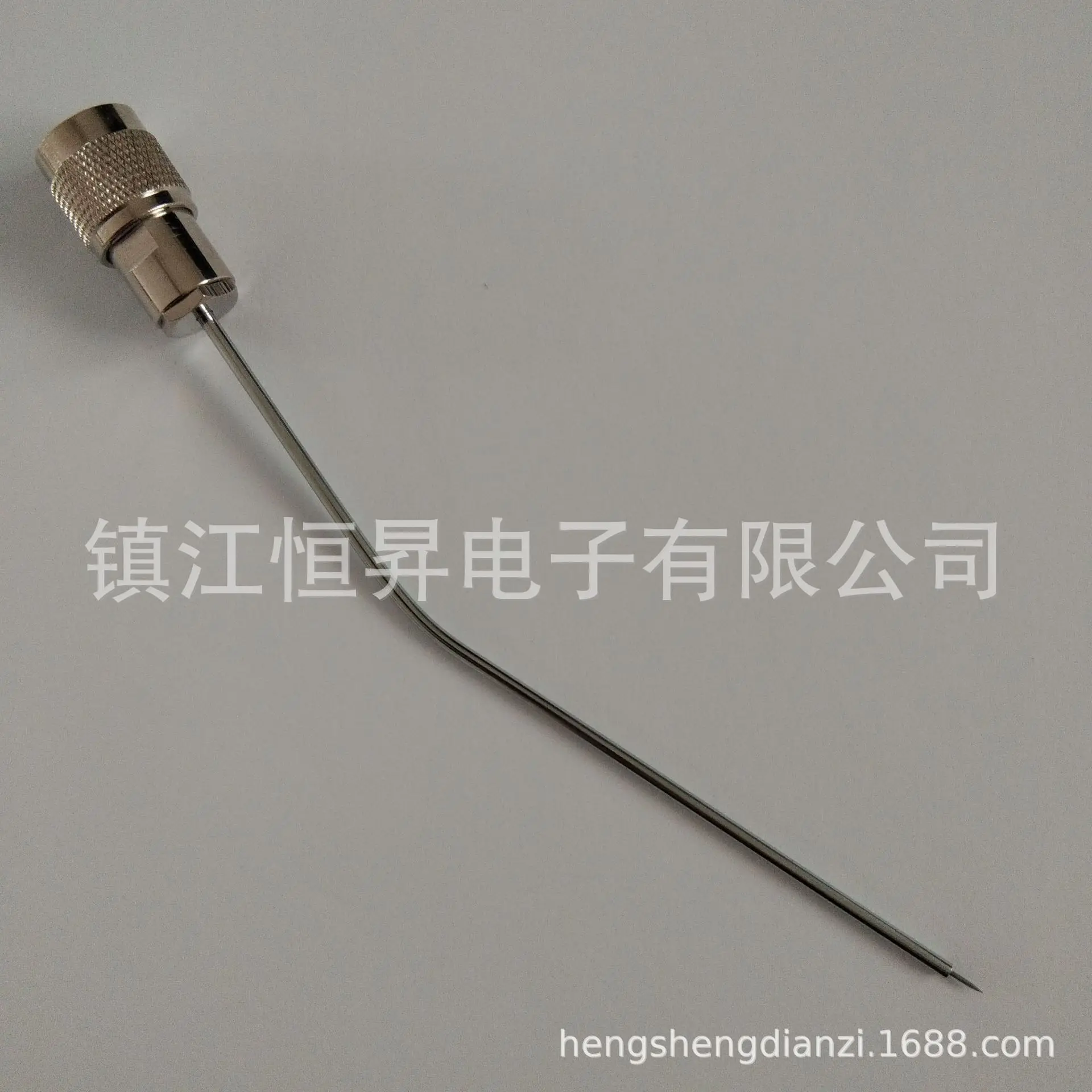 Microwave therapy instrument single needle bent rod type thermogel treatment line surgical needle probe probe