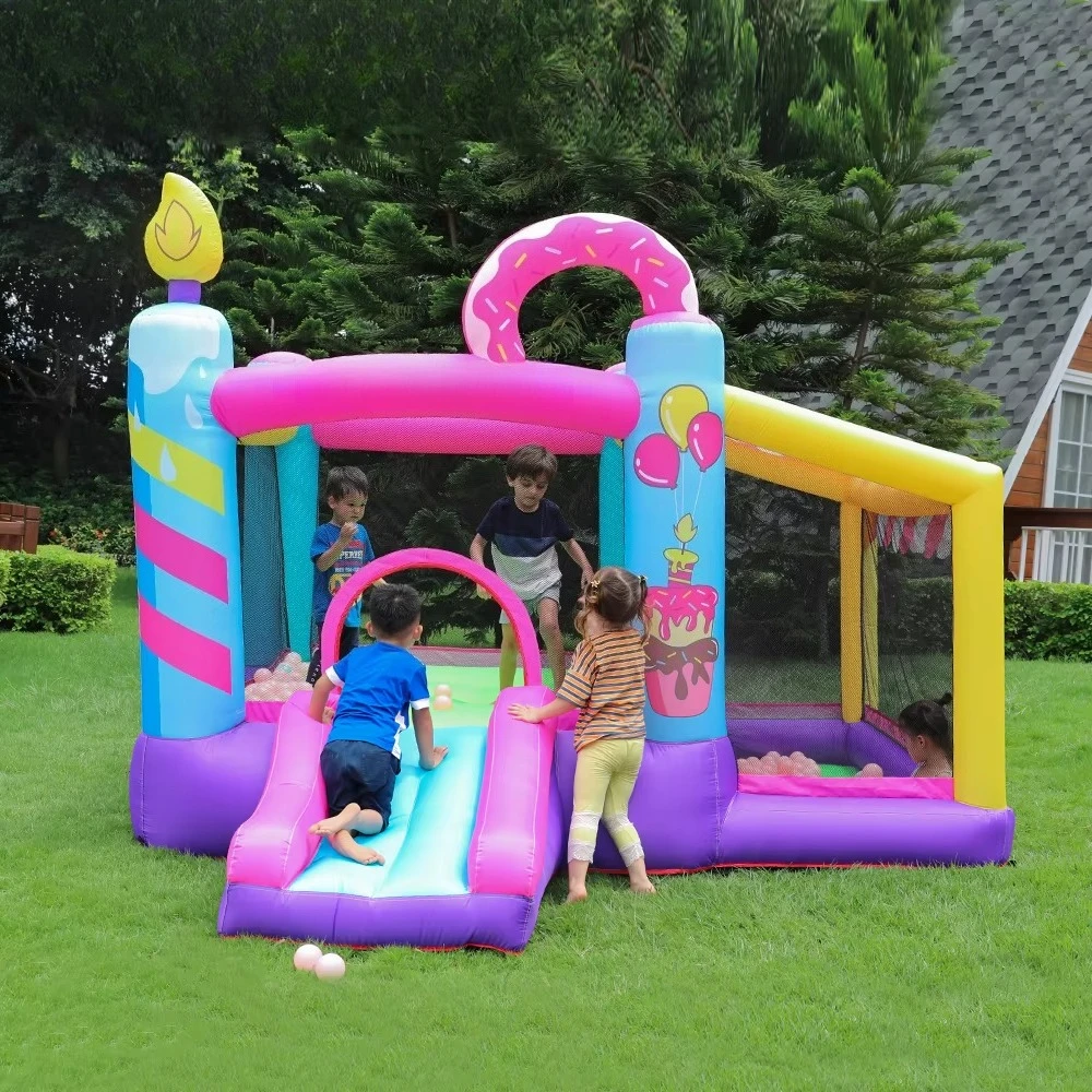 China Inflatable Factory Children's Dolphin Doctor Factory Inflatable Slide Jump Inflatable Castle Bounce House