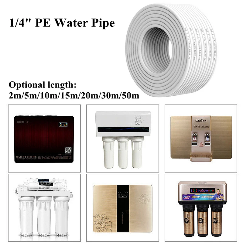 

Водопроводная труба из пищевого полиэтилена, 2-50 м, 1/4 дюйма