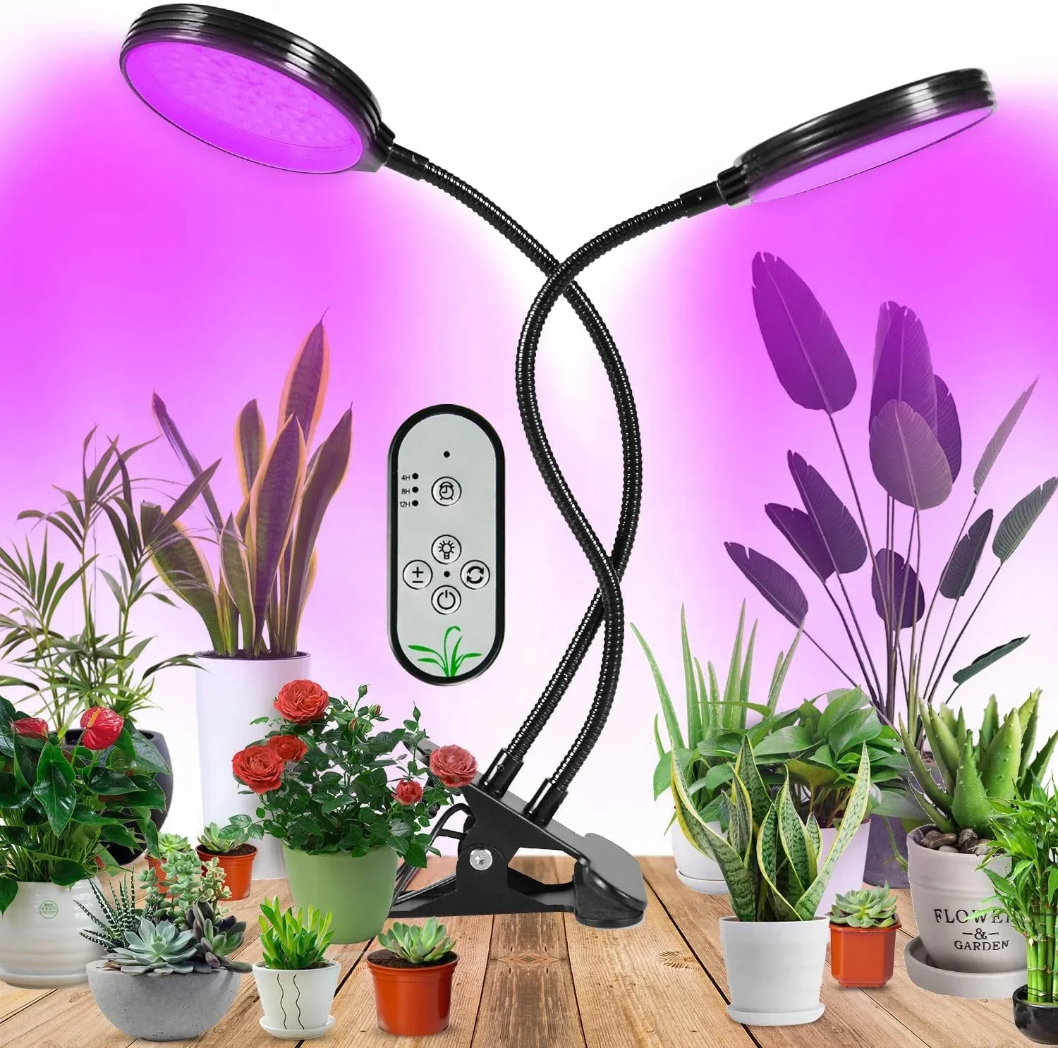 Greenhouse vegetables plants seedling indoor small adjustable clip led grow light