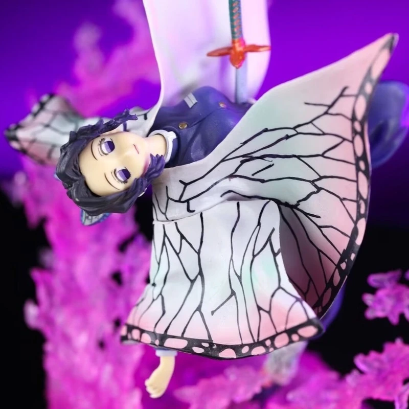 Demon Slayer 20 cm Kochou Kanae Bella Ragazza Anime Figura Modello Statua Collezione Ragazzi Decorazione Desktop Ornamento Giocattoli Regali