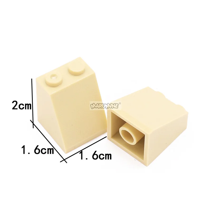 MARUMINE MOC 3678 Building Block 2x2x2 Sloping Brick Slope 65 Degrees 30PCS Roof Accessories Parts Assembles Particles DIY Toys