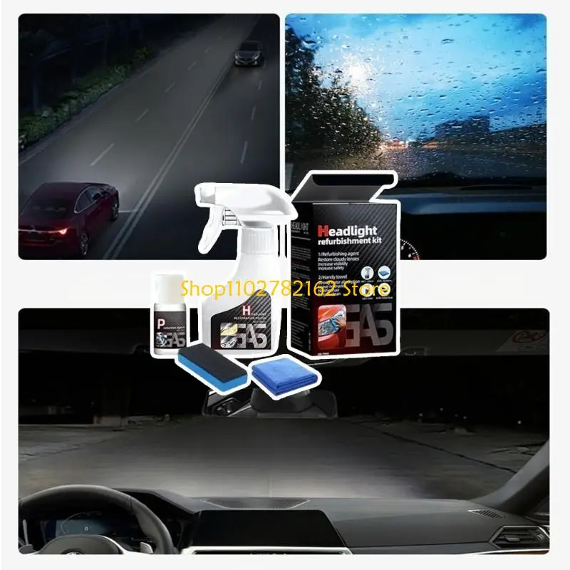 547B Car Headlight Restoration Paste Headlamp Polishing Lens Cleaner Polish Repair