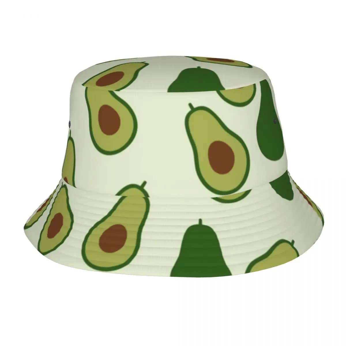 

Couple Cute Avocado Bucket Hat Food Lover Soft Fold Fisherman Hats Summer Korean Fishing Caps Hip Hop Printed Sunscreen Hat
